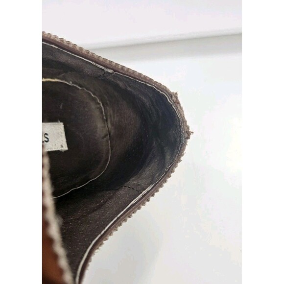 Steve Madden Ethin-2 leather lace-up brown dress shoe Wingtip Rubber Sole Sz 12 - Picture 5 of 13